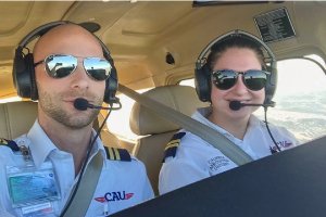 After graduating from California Aeronautical University, Aaron Hepps has been successfully employed with Envoy Airlines as a First Officer.
